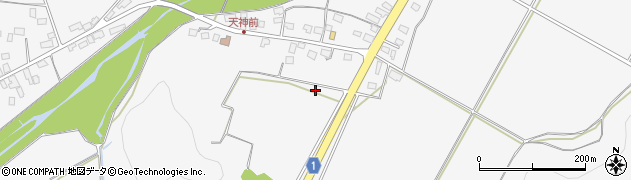 山形県米沢市長手前小屋周辺の地図