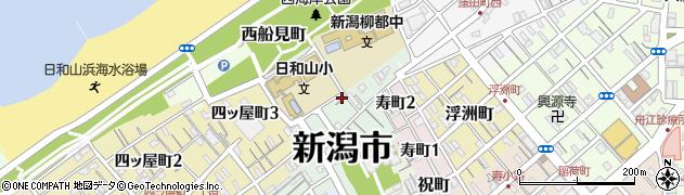 新潟県新潟市中央区栄町周辺の地図