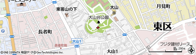 新潟県新潟市東区大山周辺の地図
