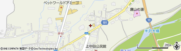 モスバーガー米沢金池店周辺の地図