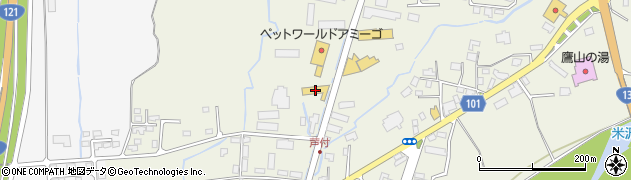 山形三菱米沢店周辺の地図