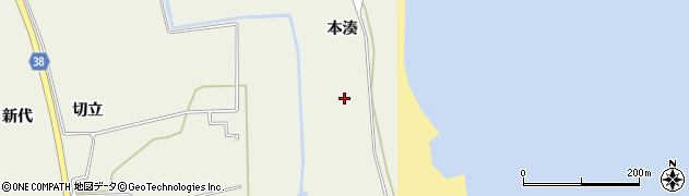 宮城県亘理郡山元町坂元本湊周辺の地図
