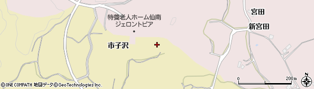 宮城県丸森町（伊具郡）舘矢間山田（市子沢）周辺の地図