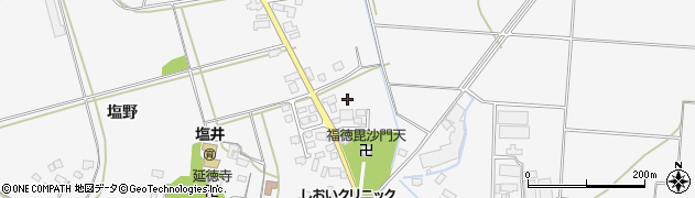 山形県米沢市塩井町（塩野字堂ノ浦）周辺の地図