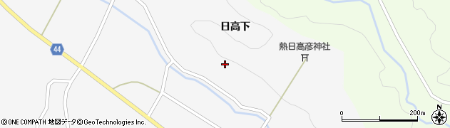 宮城県角田市島田（日高下）周辺の地図