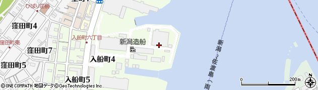 新潟県新潟市中央区入船町周辺の地図