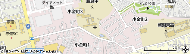 新潟県新潟市東区小金町周辺の地図