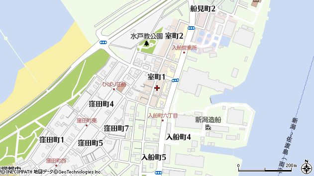 〒951-8005 新潟県新潟市中央区室町の地図