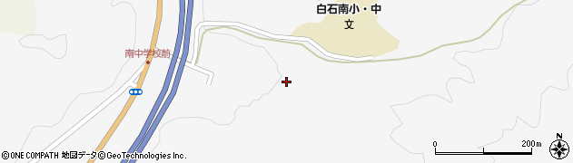 宮城県白石市越河平（猪馬場）周辺の地図