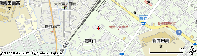北日本物産株式会社　新発田営業所周辺の地図