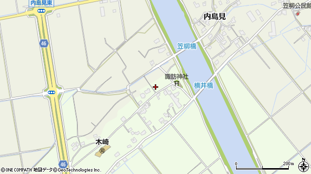 〒950-3311 新潟県新潟市北区横井の地図