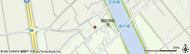 新潟県新潟市北区横井周辺の地図