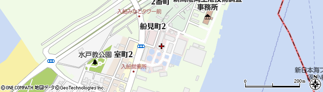 新潟県新潟市中央区船見町周辺の地図