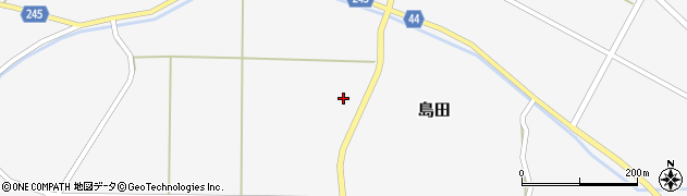 宮城県角田市島田（間野田）周辺の地図
