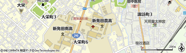 新潟県立新発田農業高等学校　農業科務室周辺の地図