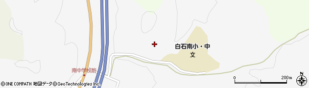 宮城県白石市越河平（新田）周辺の地図