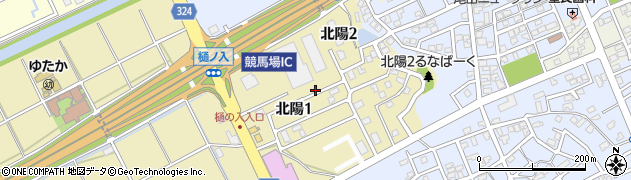 新潟県新潟市北区北陽周辺の地図