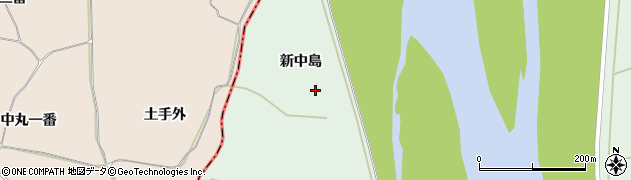 宮城県角田市枝野新中島周辺の地図