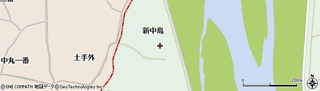 宮城県角田市枝野（新中島）周辺の地図