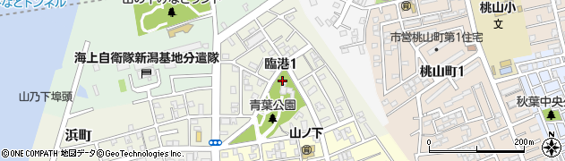 新潟県新潟市東区臨港周辺の地図