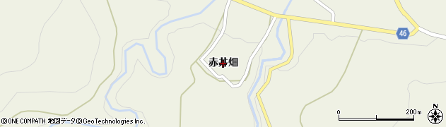 宮城県白石市小原（赤井畑）周辺の地図