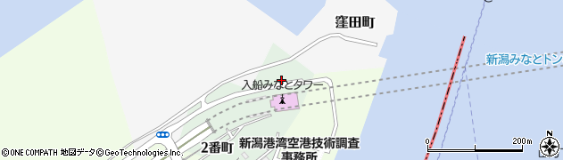 新潟県新潟市中央区海辺町１番町周辺の地図