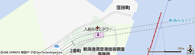 新潟県新潟市中央区海辺町（１番町）周辺の地図