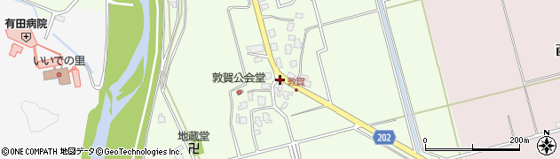 新潟県新発田市敦賀周辺の地図