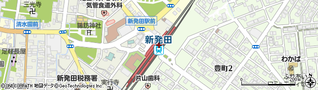 新発田駅周辺の地図