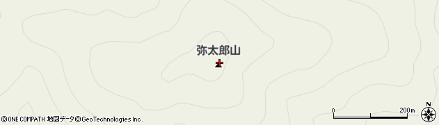弥太郎山周辺の地図