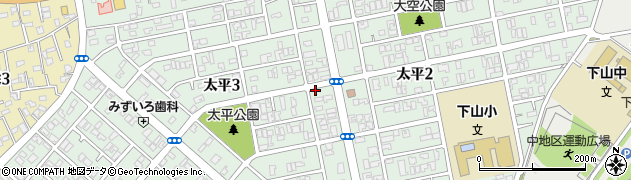新潟県新潟市東区太平周辺の地図