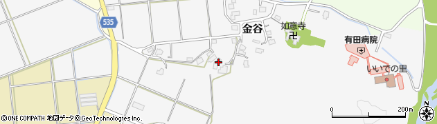 新潟県新発田市金谷周辺の地図