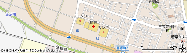 原信西新発田店周辺の地図