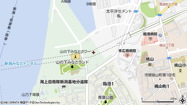 〒950-0047 新潟県新潟市東区臨海町の地図