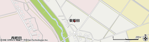 新潟県新発田市東姫田周辺の地図