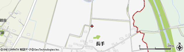 山形県米沢市長手押出周辺の地図