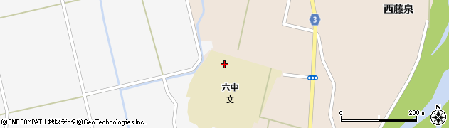 米沢市立第六中学校周辺の地図