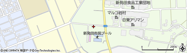 新潟県新発田市岡田周辺の地図