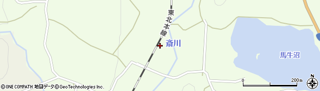 宮城県白石市斎川（西田）周辺の地図