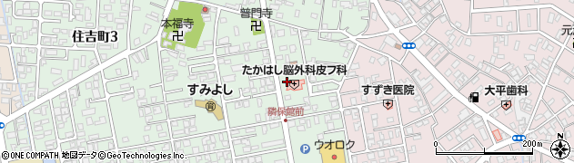 新潟県新発田市住吉町2丁目周辺の地図