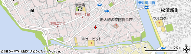 新潟県新潟市北区三軒屋町周辺の地図