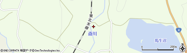 宮城県白石市斎川入道前周辺の地図