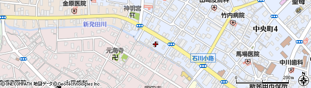 新発田大手郵便局周辺の地図