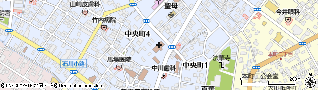 新潟家庭裁判所　新発田支部家事書記官室周辺の地図