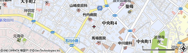 ＮＰＣ２４Ｈ新発田中央町４丁目パーキング周辺の地図
