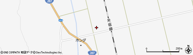 山形県米沢市広幡町（大沢）周辺の地図