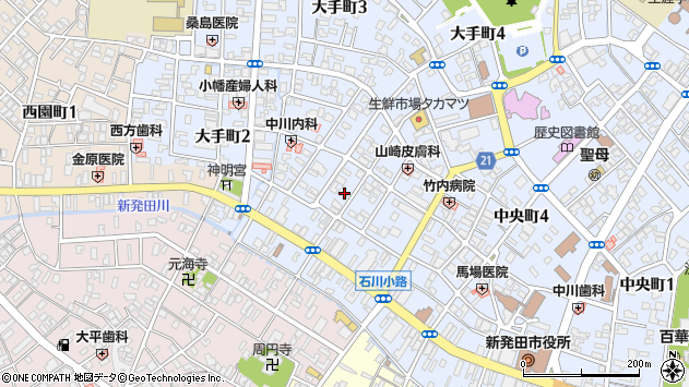〒957-0052 新潟県新発田市大手町の地図