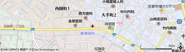 笹だんごの高田屋周辺の地図