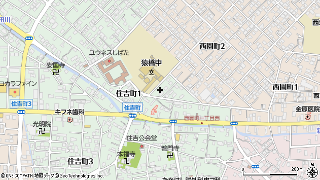 〒957-0061 新潟県新発田市住吉町の地図