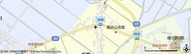 新潟県新発田市板敷周辺の地図